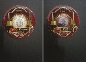 COLECCIONADOR PARA MONEDAS DE 100 PESOS