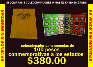 COLECCIONADOR PARA MONEDAS DE 100 PESOS