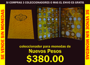 COLECCIONADOR PARA MONEDAS DE NUEVOS PESOS
