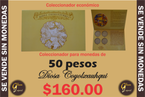 COLECCIONADOR ECONOMICO PARA LA SERIE DE MONEDAS DE 50 PESOS
