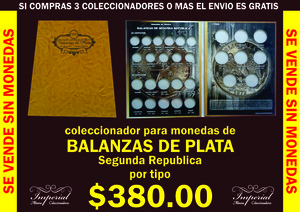 COLECCIONADOR PARA MONEDAS TIPO BALANZAS