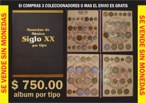 COLECCIONADOR PARA MONEDAS DE SIGLO XX