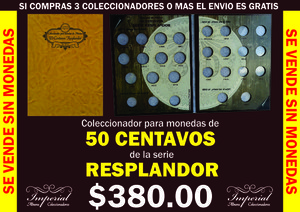 COLECCIONADOR PARA MONEDAS DE 50 CENTAVOS RESPLANDOR